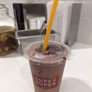 Super Duper Burgers - Mocha almond crunch milkshake. - American Near Me - San Francisco, California Super Duper Burgers - Mocha almond crunch milkshake. - American Near Me - San Francisco, California