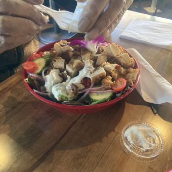 The Yard - Newark - Fried Crispy Chicken Salad - American Near Me - Newark, New Jersey