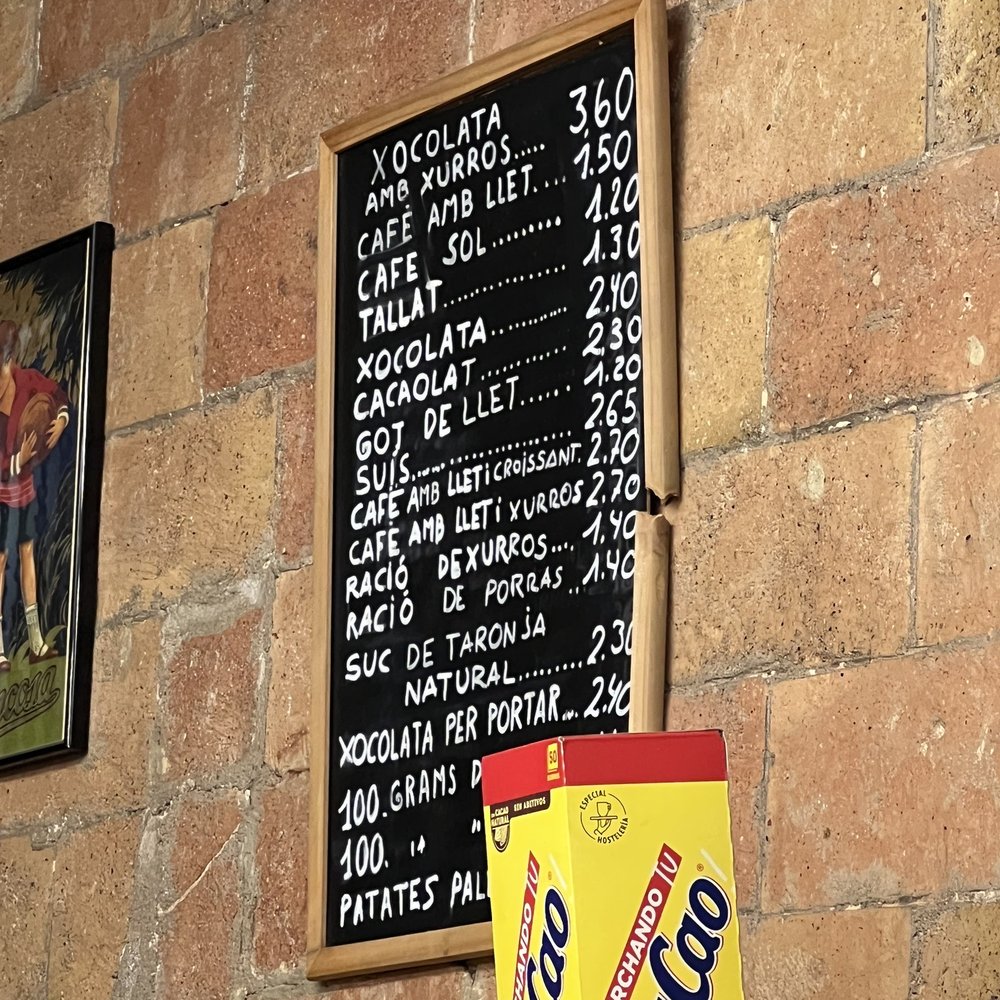 Xurrería Laietana - Menu - Churros Near Me - Barcelona, B Xurrería Laietana - Menu - Churros Near Me - Barcelona, B