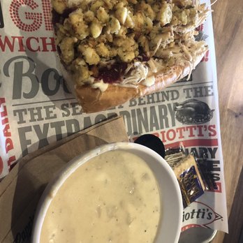 Capriotti's Sandwich Shop - The Bobbie Sub with Clam Chowder! A MUST HAve!! - Sandwiches Near Me - Indianapolis, Indiana Capriotti's Sandwich Shop - The Bobbie Sub with Clam Chowder! A MUST HAve!! - Sandwiches Near Me - Indianapolis, Indiana