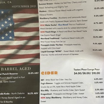Chubby Cheeks Meadery - Menu of today's choices - Meaderies Near Me - Temecula, California Chubby Cheeks Meadery - Menu of today's choices - Meaderies Near Me - Temecula, California