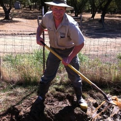 Amlin B Irrigation Service - Mark at work. Playing in the mud.