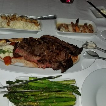 Cielo - Wagyu steak, asparagus, shrimp scampi and garlic masked potatoes. - Seafood Near Me - Cabazon, California Cielo - Wagyu steak, asparagus, shrimp scampi and garlic masked potatoes. - Seafood Near Me - Cabazon, California