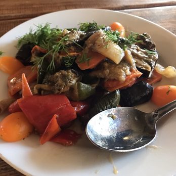Village Cafe - cold eggplant salad -- highly recommend - Cafes Near Me - Brooklyn, New York