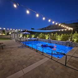 Zuniga Pool Construction - Pool and landscape.