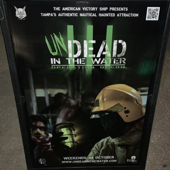 UnDead in the Water - Undead in the Water - Operation Decon 2020, Haunted House, 1945 American Victory WW2 Battleship, Channelside, Downtown Tampa - Haunted Houses Near Me - Tampa, Florida UnDead in the Water - Undead in the Water - Operation Decon 2020, Haunted House, 1945 American Victory WW2 Battleship, Channelside, Downtown Tampa - Haunted Houses Near Me - Tampa, Florida