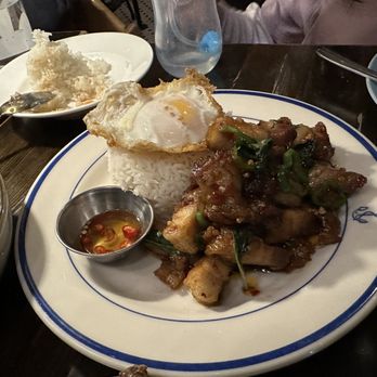 Myrtle Thai - Pork belly with rice - Thai Near Me - Brooklyn, New York