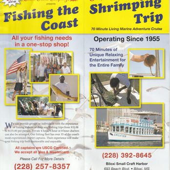 Shrimping Trip - Tour brochure. - Fishing Near Me - Biloxi, Mississippi Shrimping Trip - Tour brochure. - Fishing Near Me - Biloxi, Mississippi