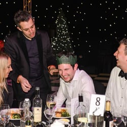Alan Hudson - Magician bending a fork at a Xmas Party - stage 3