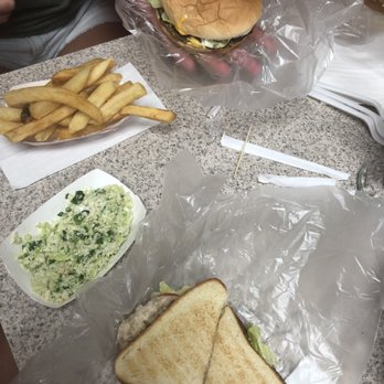 Doumar's Cones & Barbecue - Tuna salad sandwich, Cole slaw side, French fries, cheeseburger all the way - Barbeque Near Me - Norfolk, Virginia Doumar's Cones & Barbecue - Tuna salad sandwich, Cole slaw side, French fries, cheeseburger all the way - Barbeque Near Me - Norfolk, Virginia