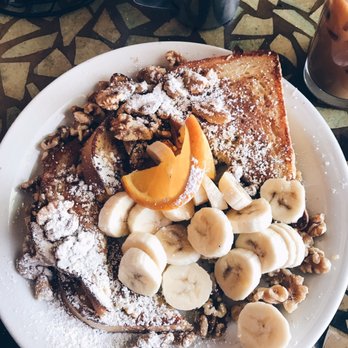 Crossroads Cafe - French toast with banana and walnut - Cafes Near Me - Joshua Tree, California Crossroads Cafe - French toast with banana and walnut - Cafes Near Me - Joshua Tree, California