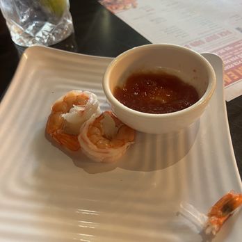Sexy Crab - Shrimp cocktail- had eaten a few already. - Seafood Near Me - Hicksville, New York Sexy Crab - Shrimp cocktail- had eaten a few already. - Seafood Near Me - Hicksville, New York