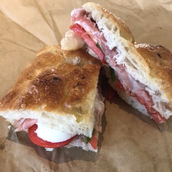 Pitango Bakery Cafe - Caprese Sandwich with prosciutto - Cafes Near Me - Baltimore, Maryland
