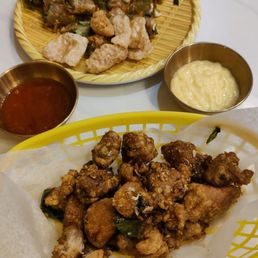 Garlic Fish Sauce Popcorn Chicken and Rice Paper Rolls Shaken With Garlic Garlic Fish Sauce Popcorn Chicken and Rice Paper Rolls Shaken With Garlic