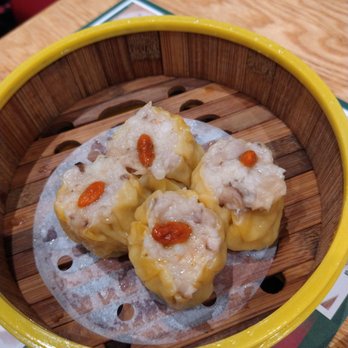 Tim Ho Wan - Hell's Kitchen - S7 - Steamed Pork Dumplings with Shrimp (Siu Mai) - Dim Sum Near Me - New York, New York Tim Ho Wan - Hell's Kitchen - S7 - Steamed Pork Dumplings with Shrimp (Siu Mai) - Dim Sum Near Me - New York, New York