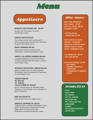 Menu photo 3 Papa Dough's Bay Springs, MS Menu photo 3 Papa Dough's Bay Springs, MS
