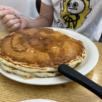 Savoy - Chocolate Chip hot cakes - enormous! - New American Near Me - Tulsa, Oklahoma