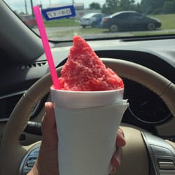 Texas Snostorms - Strawberry cheesecake with cream