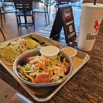 The Cookshack - Chicken Tacos and side salad. - Salad Near Me - Selma, Texas The Cookshack - Chicken Tacos and side salad. - Salad Near Me - Selma, Texas