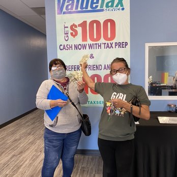 Value Tax Service - This amazing customer returned with her best friend. And got another $100 - Tax Services Near Me - Phoenix, Arizona