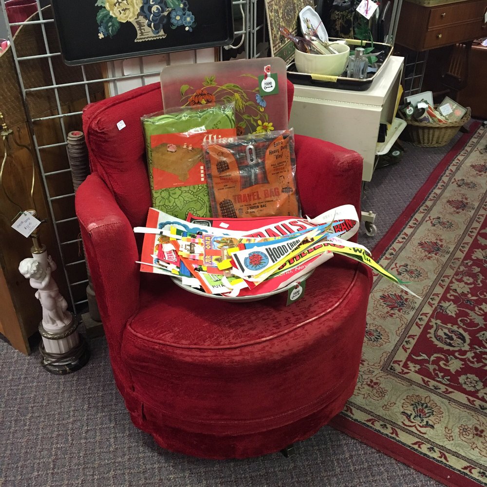 Lou's Antique Mall - Chair and pennants. - Antiques Near Me - Amherst, Virginia Lou's Antique Mall - Chair and pennants. - Antiques Near Me - Amherst, Virginia