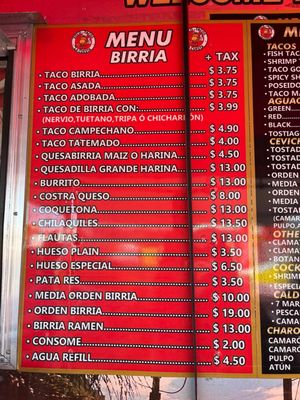Menu photo 1 Xolotacos Chula Vista, CA