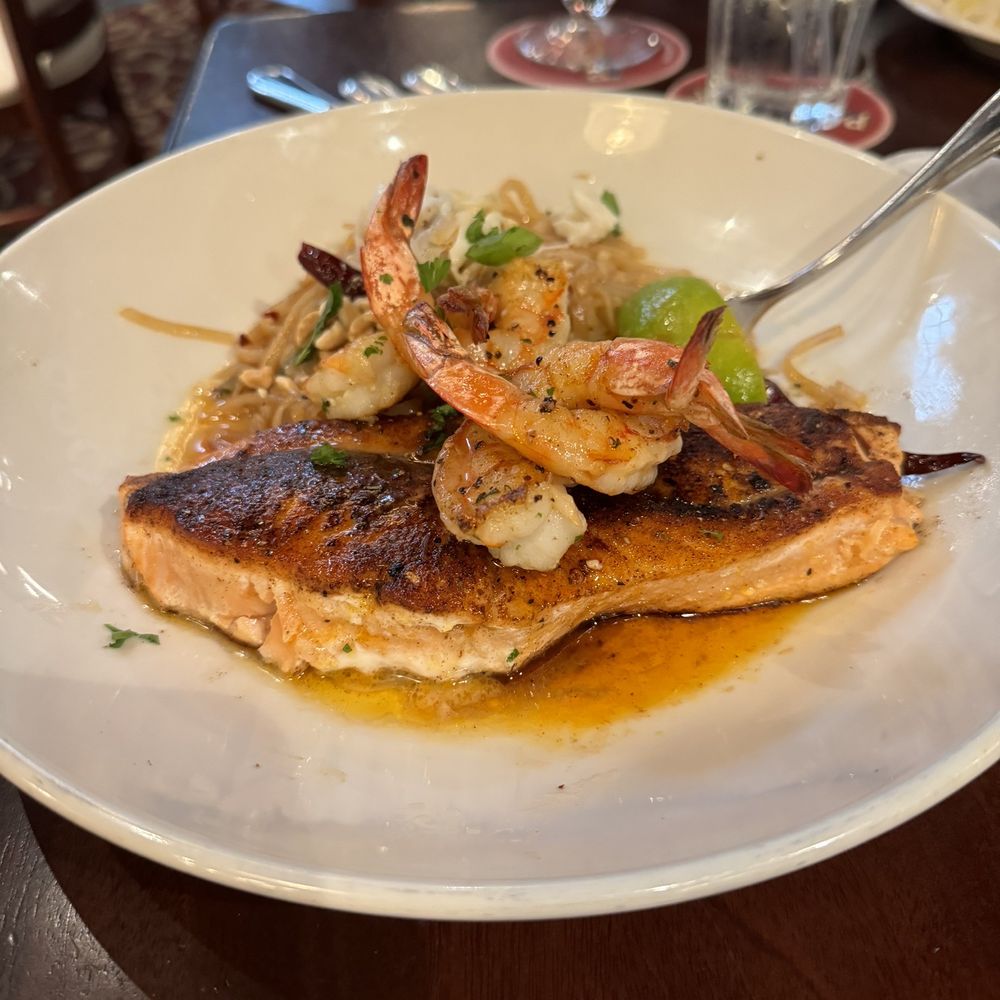 Pappadeaux Seafood Kitchen - Ginger Glazed Salmon - Seafood Near Me - Conroe, Texas