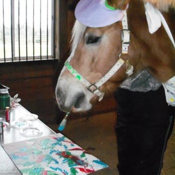 Rocking Horse Ranch - Happy the painting horse - Physical Therapy Near Me - Greenville, North Carolina Rocking Horse Ranch - Happy the painting horse - Physical Therapy Near Me - Greenville, North Carolina