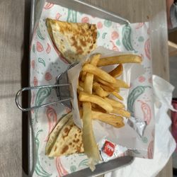 Los Nuevos Charros Mexican Restaurant - Kids quesadilla and fries