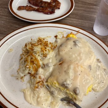 Mountain Cafe - Scrambler with bacon added - American Near Me - Fort Collins, Colorado Mountain Cafe - Scrambler with bacon added - American Near Me - Fort Collins, Colorado