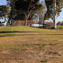 Rynerson Park - Bridge to the San Gabriel River Bike Trail. It was closed off when I visited