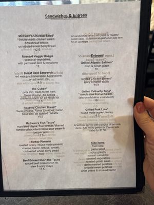 Menu photo 1 McEwen's Memphis Memphis, TN