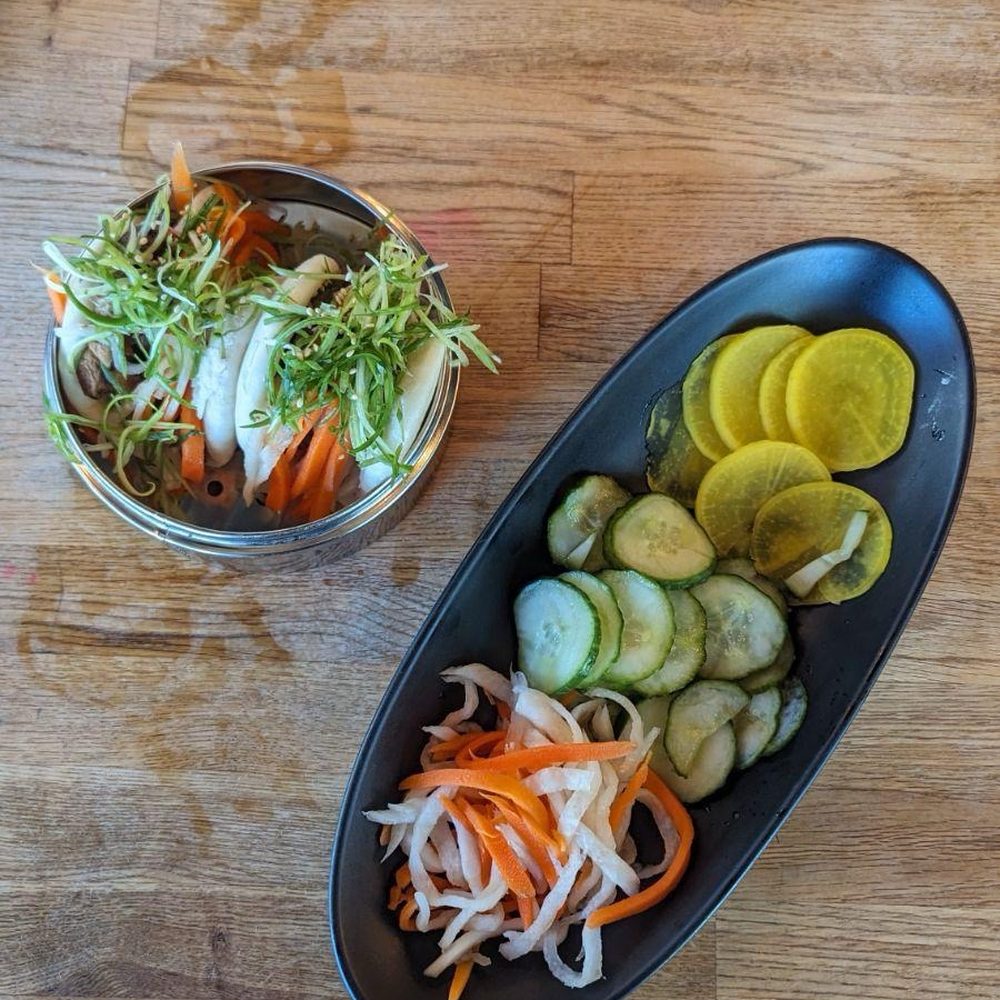 Ramen Lab Eatery-Delray Beach - Pickled veggies and Duck Bao Buns - Ramen Near Me - Delray Beach, Florida Ramen Lab Eatery-Delray Beach - Pickled veggies and Duck Bao Buns - Ramen Near Me - Delray Beach, Florida
