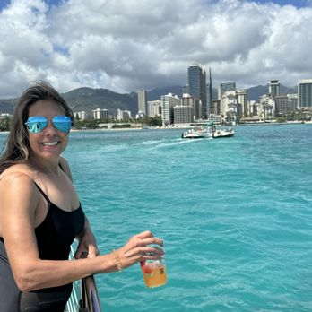 Holokai Catamaran - Heading out on a catamaran to turtle canyon. So much fun! - Boating Near Me - Honolulu, Hawaii