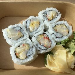 Shari Sushi & Maki - Scallop roll. Nice scallop but I would prefer without the beige bits of bread crumbs. $10
