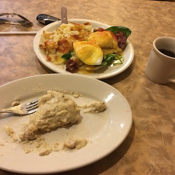 Crackers & Co. Cafe - The Cal. Egg Bene and of course a side of biscuits and gravy. And dang...the waiter has been awesome at keeping my coffee filled. - American Near Me - Mesa, Arizona