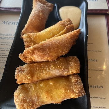 Puerto 27 Peruvian Kitchen & Pisco Bar - Tequeos, not worth the money. Deep fried cream cheese, no seafood inside. - Peruvian Near Me - Pacifica, California Puerto 27 Peruvian Kitchen & Pisco Bar - Tequeos, not worth the money. Deep fried cream cheese, no seafood inside. - Peruvian Near Me - Pacifica, California