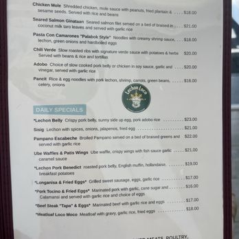 Lechon Loco - Menu July 2025 - Filipino Near Me - Tacoma, Washington