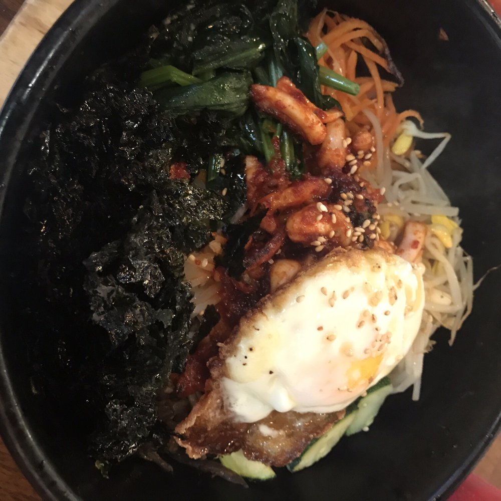Jumping Spoon - Bibimbap with seafood - Korean Near Me - Hercules, California Jumping Spoon - Bibimbap with seafood - Korean Near Me - Hercules, California