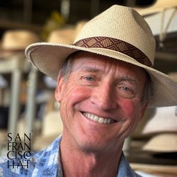 San Francisco Hat - Steve has been a longtime customer and fan of San Francisco Hat, here he is with a new custom banded Folding Fedora.