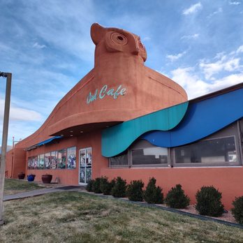 The Owl Cafe - First time I've ever eaten inside an owl - huzzah and hoot hoot! - Diners Near Me - Albuquerque, New Mexico The Owl Cafe - First time I've ever eaten inside an owl - huzzah and hoot hoot! - Diners Near Me - Albuquerque, New Mexico