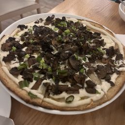 Mushroom truffle pizza