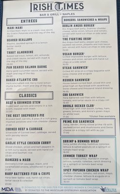 Menu photo 5 Irish Times Bar & Grill Naples Naples, FL Menu photo 5 Irish Times Bar & Grill Naples Naples, FL