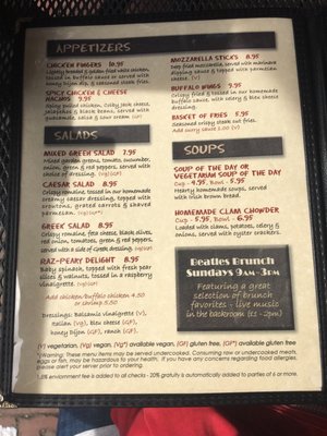 Menu photo 2 The Burren Somerville, MA