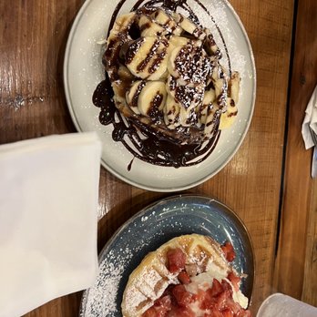 Cafe HwaSan - Banana Nutella Croffle - Korean Near Me - Plano, Texas