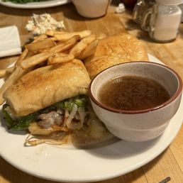 French dip with French fries Delicious !!! French dip with French fries Delicious !!!