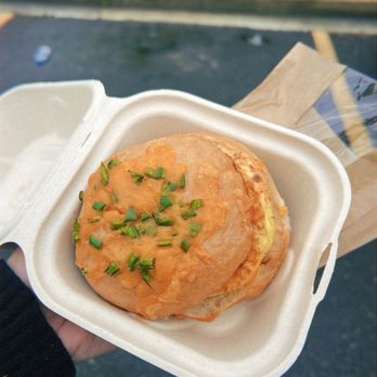 Morning Fog Coffee & Eats - Jalapeño Cheddar Breakfast Sandwich - Coffee & Tea Near Me - Andrews, North Carolina Morning Fog Coffee & Eats - Jalapeño Cheddar Breakfast Sandwich - Coffee & Tea Near Me - Andrews, North Carolina