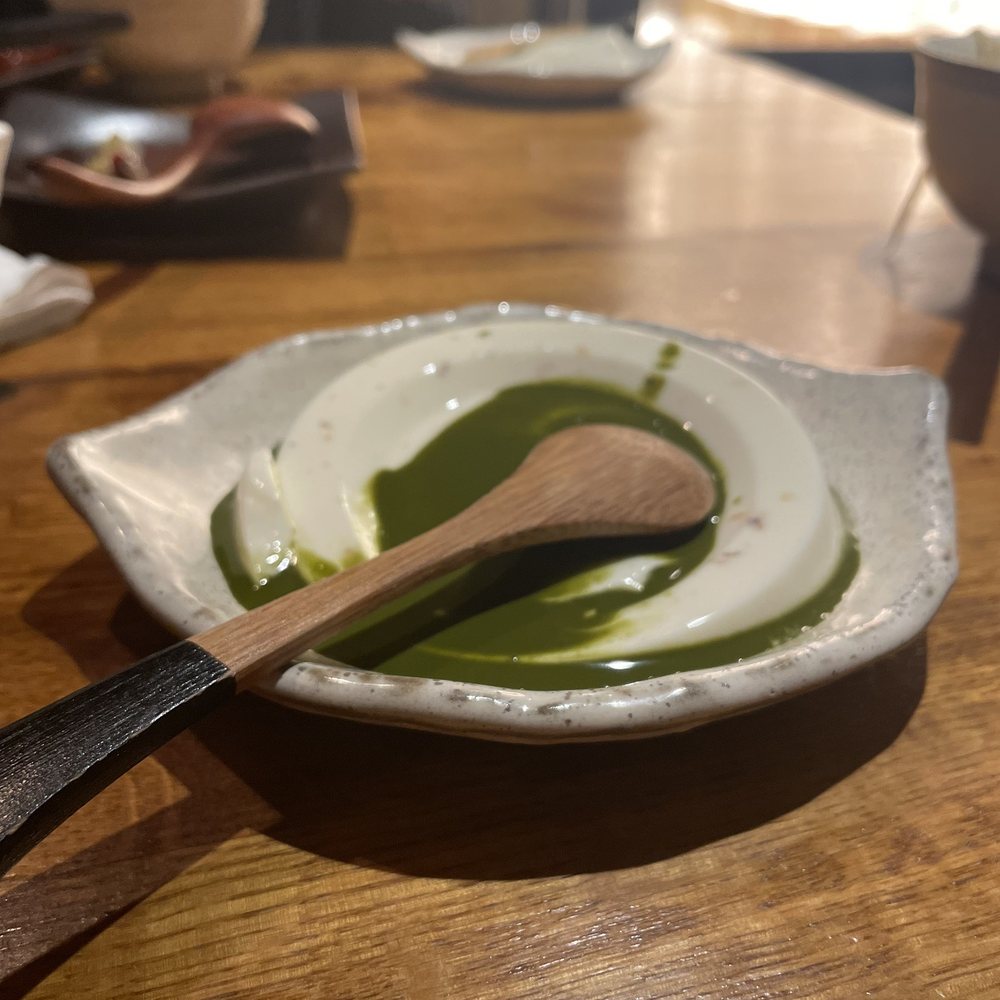 Kimura - Homemade Matcha Almond Tofu - Japanese Near Me - New York, New York Kimura - Homemade Matcha Almond Tofu - Japanese Near Me - New York, New York