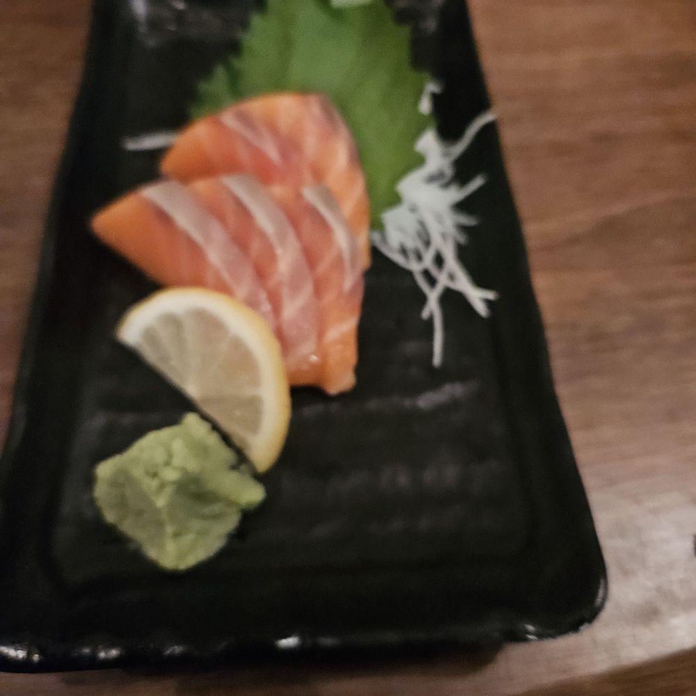Salmon sashimi Salmon sashimi