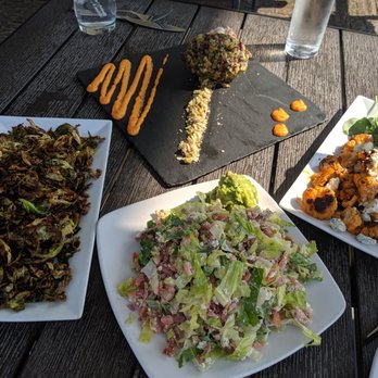 Neat - Brussel sprouts, stuffed avocado, chopped salad, cauliflower wings - New American Near Me - Buffalo, New York Neat - Brussel sprouts, stuffed avocado, chopped salad, cauliflower wings - New American Near Me - Buffalo, New York